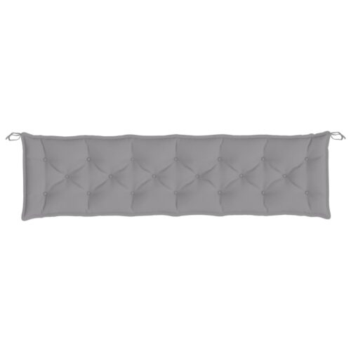 Garden Bench Cushion Grey 200x50x7cm Oxford Fabric - Image 4