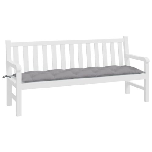 Garden Bench Cushion Grey 180x50x7cm Oxford Fabric - Image 3