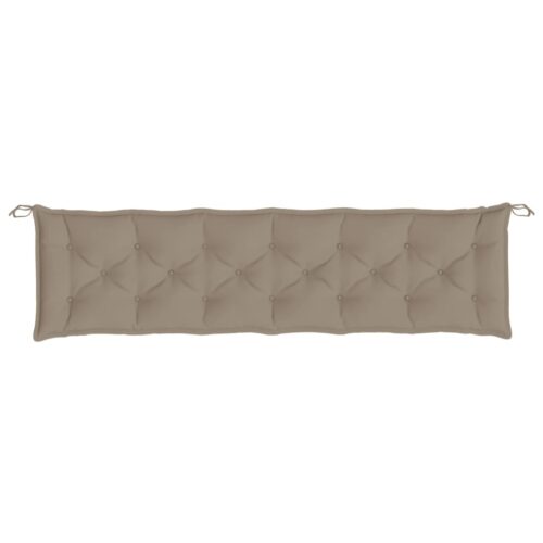 Garden Bench Cushion Taupe 200x50x7cm Oxford Fabric - Image 4