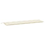 Garden Bench Cushion Cream 200x50x7cm Oxford Fabric