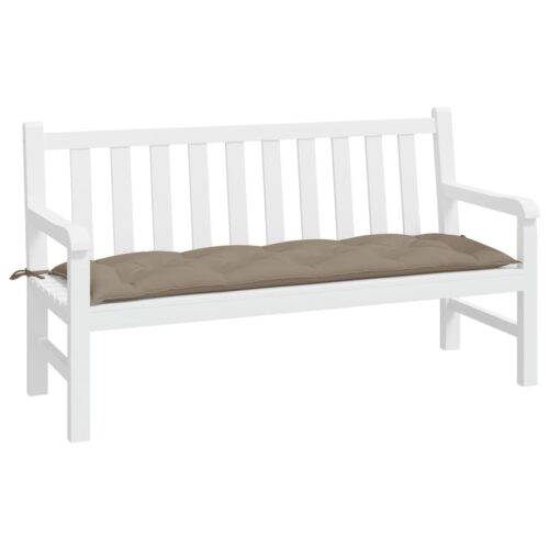 Garden Bench Cushion Taupe 150x50x7cm Oxford Fabric - Image 3