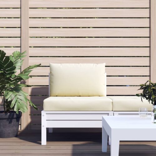 Pallet Cushions 2pcs Cream White Oxford Fabric - Image 2