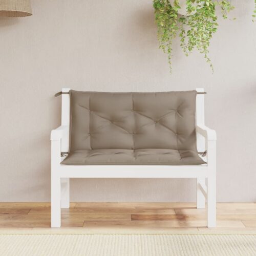 Garden Bench Cushions 2pcs Taupe 100x50x7cm Oxford Fabric - Image 2