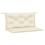 Garden Bench Cushions 2pcs Cream 100x50x7cm Oxford Fabric