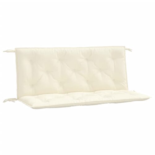 Garden Bench Cushions 2pcs Cream White 120x50x7cm Oxford Fabric - Image 9