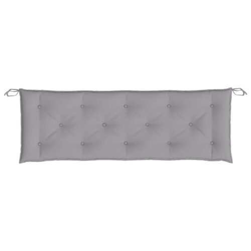 Garden Bench Cushions 2pcs Grey 150x50x7cm Oxford Fabric - Image 6