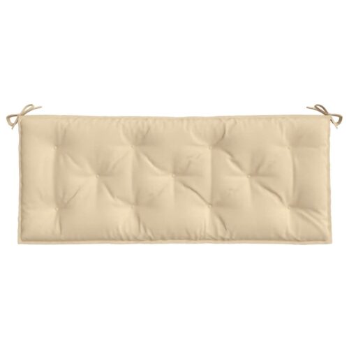 Garden Bench Cushions 2pcs Beige 120x50x7cm Oxford Fabric - Image 5