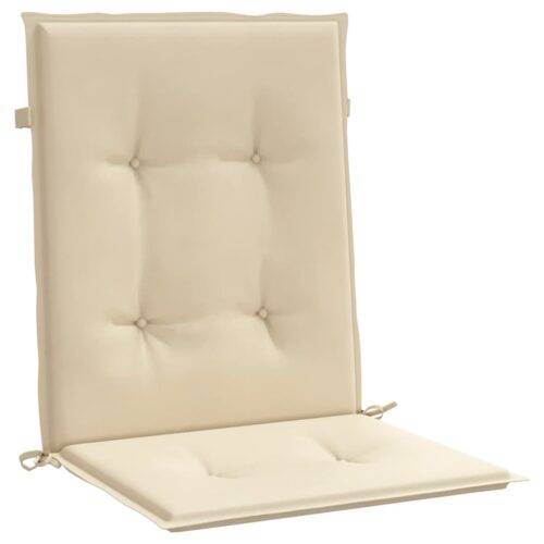 Garden Lowback Chair Cushions 2pcs Beige 100x50x3cm Oxford Fabric - Image 5