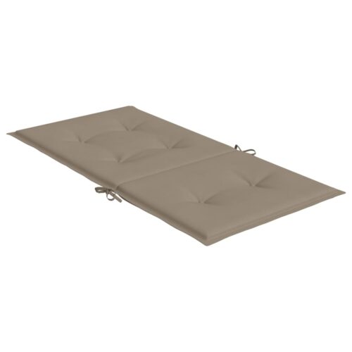 Garden Lowback Chair Cushions 2pcs Taupe 100x50x3cm Oxford Fabric - Image 6