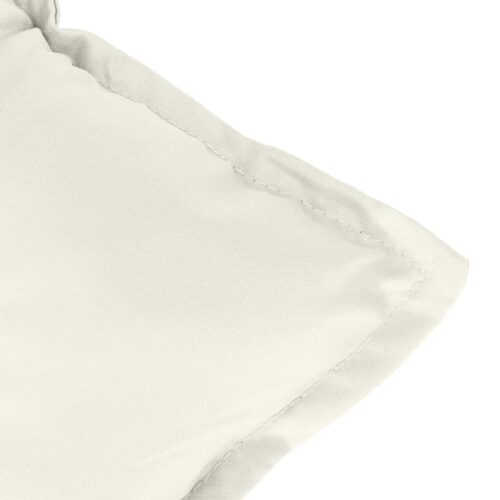 Garden Bench Cushions 2pcs Melange Cream 120x50x7cm Fabric - Image 8