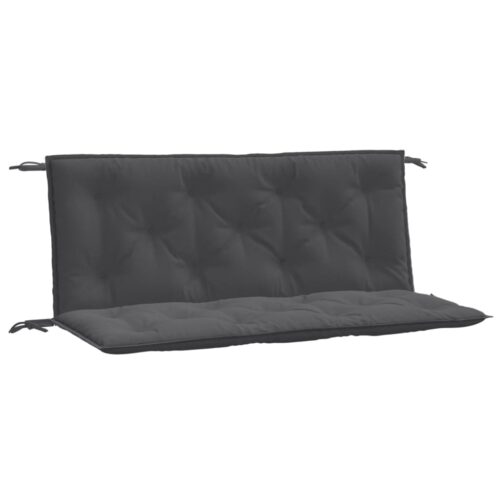 Garden Bench Cushions 2pcs Melange Anthracite 120x50x7cm Fabric - Image 11