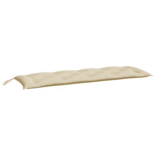 Garden Bench Cushions 2pcs Beige 150x50x7cm Oxford Fabric - Image 3