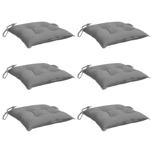 Chair Cushions 6pcs Grey 50x50x7cm Oxford Fabric - Image 3
