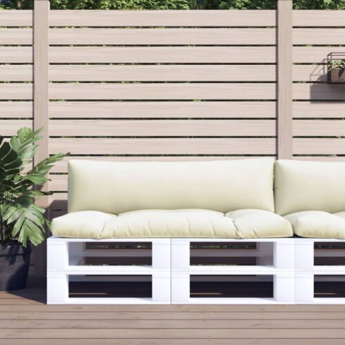 Pallet Cushions 2pcs Cream Fabric - Image 2
