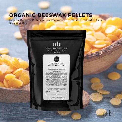 1kg Orku Organic Beeswax Pellets Yellow Cosmetic Grade Quality Pure Bees Wax - Image 5