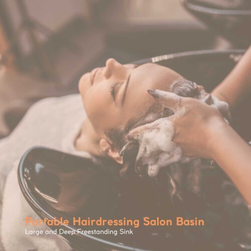 Large Portable Hairdressing Salon Basin Deep Hair Washing Sink Shampoo Wash Bowl - Image 2