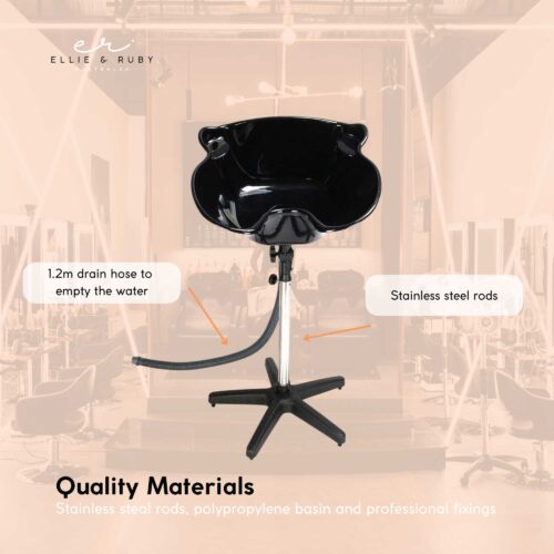 Large Portable Hairdressing Salon Basin Deep Hair Washing Sink Shampoo Wash Bowl - Image 5
