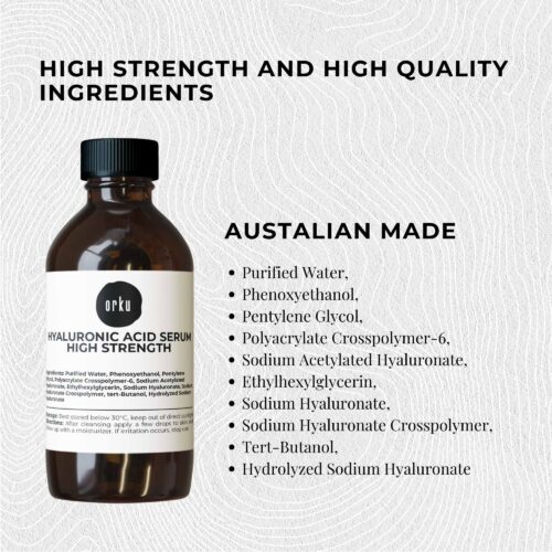 250ml Hyaluronic Acid Serum High Strength Bulk Cosmetic Face Skin Care - Image 4