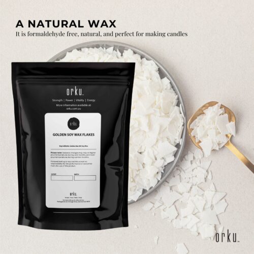 400g Golden 464 Soy Wax Flakes 100% Pure Natural DIY Candle Melts Chips - Image 4