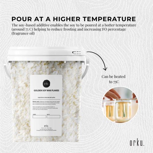 400g Golden 464 Soy Wax Flakes Bucket 100% Pure Natural DIY Candle Melts Chips - Image 5