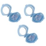 3x Anti Snoring Aid Nose Clips Silicone Sleeping and Breathing Device