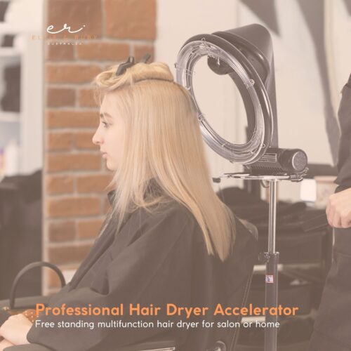 Standing Hair Dryer Accelerator Colour 360 Rotating Halo Rolling Salon Equipment - Image 2