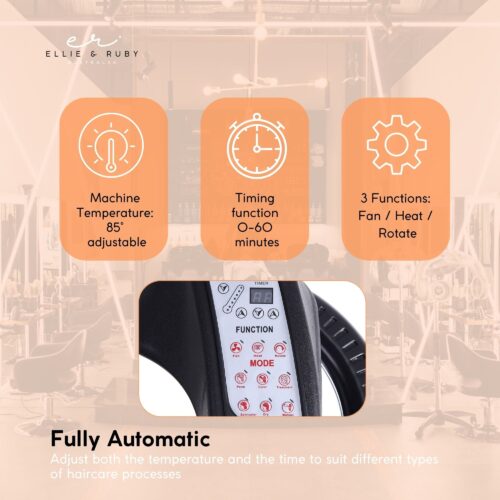 Standing Hair Dryer Accelerator Colour 360 Rotating Halo Rolling Salon Equipment - Image 7