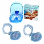 2x Mouthguard Mouthpiece 2x Nose Clip Anti Snoring Aid Sleep Breathing Device