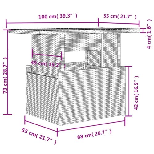5-Piece Garden Sofa Set with Cushions Grey Poly Rattan Wicker Outdoor Patio Furniture - Image 12