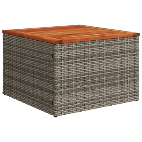 14-Piece Garden Sofa Set with Cushions Grey Poly Rattan Wicker Outdoor Patio Furniture - Image 5
