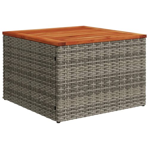 14-Piece Garden Sofa Set with Cushions Grey Poly Rattan Wicker Outdoor Patio Furniture - Image 6
