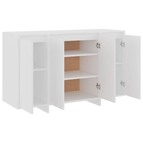 Wooden Buffet Sideboard Cabinet Storage Shelf Rack Cupboard Hallway Table White - Image 8