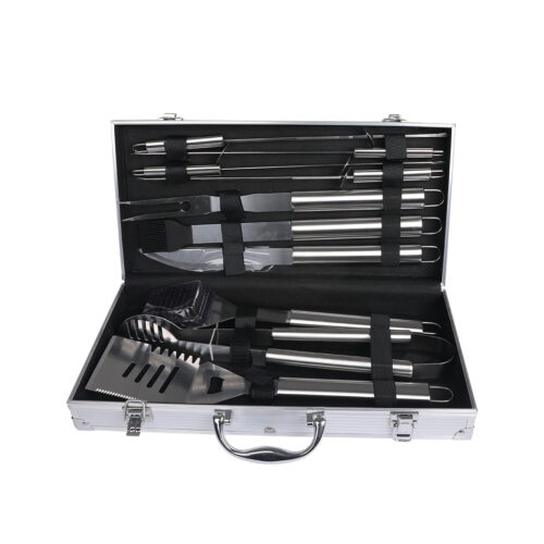 Moyasu 10Pcs BBQ Tool Set Stainless - Image 2