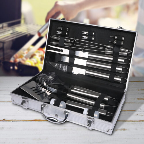 Moyasu 18Pcs BBQ Tool Set Stainless - Image 7