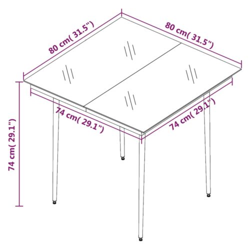 3-Piece Garden Dining Set with Cushions Black Poly Rattan - Image 11