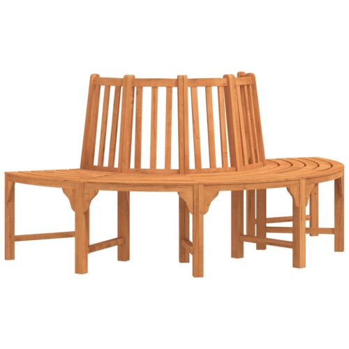 Half Round Tree Bench 208cm Solid Wood Eucalyptus