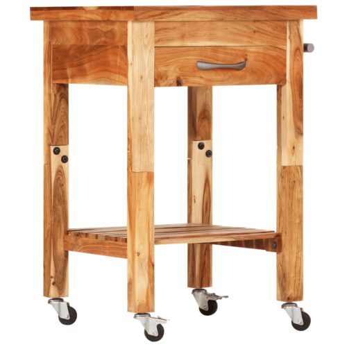 Kitchen Trolley 55x55x89cm Solid Wood Acacia