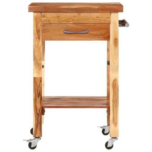 Kitchen Trolley 55x55x89cm Solid Wood Acacia - Image 4