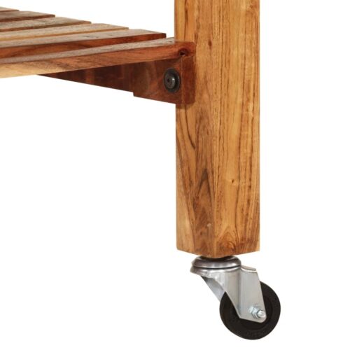 Kitchen Trolley 55x55x89cm Solid Wood Acacia - Image 7