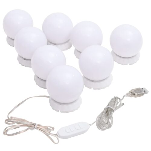 Mirror Light with 8 LED Light Bulbs Warm White and Cold White - Image 2