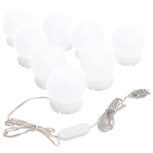 Mirror Light with 8 LED Light Bulbs Warm White and Cold White - Image 3