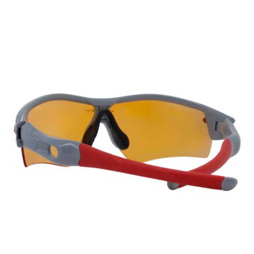 Oakley Custom Radar Path Grey Red HI Persimmon Lens Mens Sports Sunglasses - Image 2