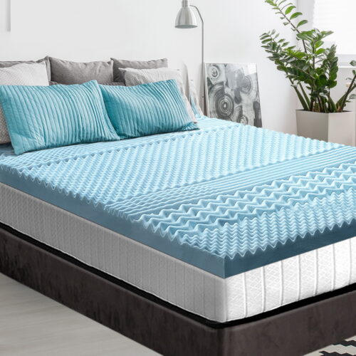 Giselle Memory Foam Mattress Topper 7-Zone 8cm King Single - Image 7