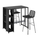 Gardeon Outdoor Bar Set Patio Furniture Dining Chairs Table and Chairs Wicker