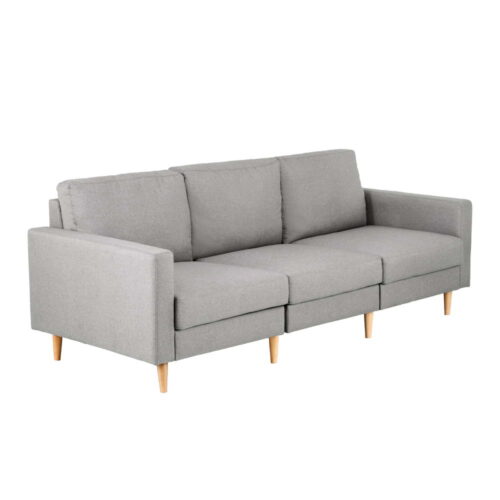 Artiss 3 Seater Sofa 225cm Linen Fabric Grey - Image 3