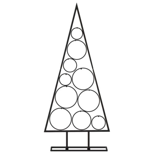 LED Christmas Tree Lights Metal Steel Frame Xmas Decoration Black 90cm - Image 3