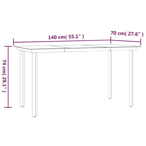 5-Piece Garden Dining Set with Cushions Black Poly Rattan - Image 9