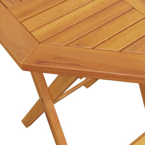 3-Piece Folding Bistro Set Solid Wood Acacia - Image 7