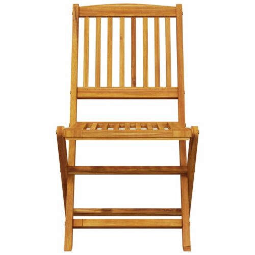 3-Piece Folding Bistro Set Solid Wood Acacia - Image 6
