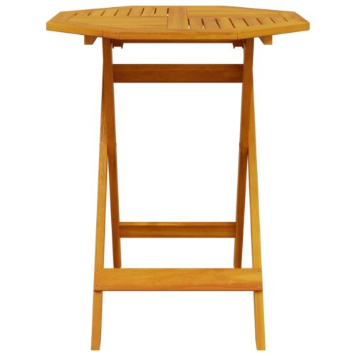 3-Piece Folding Bistro Set Solid Wood Acacia - Image 4